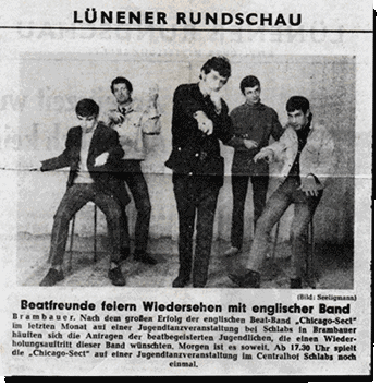 German newspaper clipping